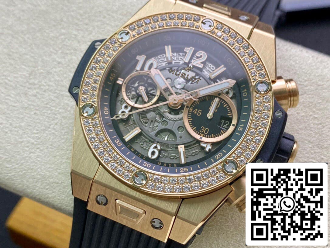 Hublot BIG BANG 421.OX.1180.RX.1104 1:1 Best Edition ZF Factory Skeleton Dial US Replica Watch