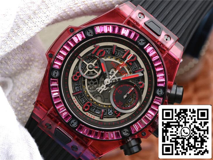 Hublot Big Bang 411.JX.4802.RT 1:1 Best Edition Red Case Black Strap US Replica Watch