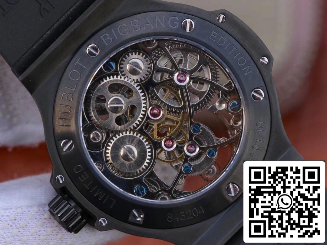 Hublot Big Bang Hollow Tourbillon 1:1 Best Edition Ceramic Skeleton Dial US Replica Watch