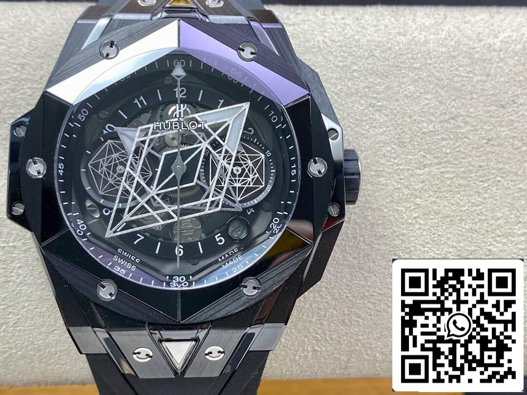 Hublot Big Bang Sang Bleu II 418.CX.1114.RX.MXM20 1:1 Best Edition BB Factory Black Ceramics US Replica Watch