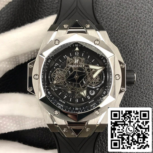Hublot Big Bang Sang Bleu II 418.NX.1107.RX.MXM19 1:1 Best Edition HB Factory Black Dial US Replica Watch