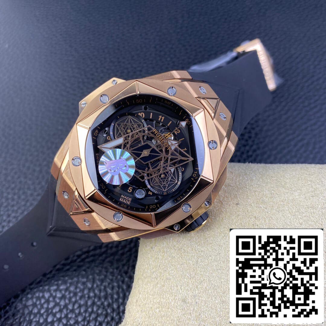 Hublot Big Bang Sang Bleu II 418.OX.1108.RX.MXM19 1:1 Best Edition BB Factory Black Dial US Replica Watch