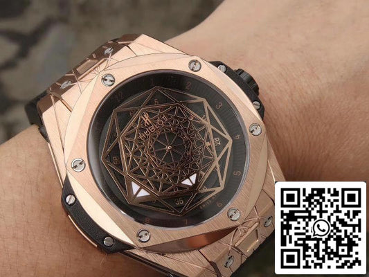 Hublot Big Bang Sang Bleu King Gold 415.OX.1118.VR.MXM17 TMF Factory Mechanical Watches 1:1 Best Edition Swiss ETA1213 US Replica Watch