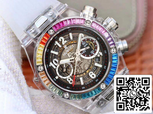 Hublot Big Bang Unico 411.JX.4802.RT Mechanical Watches 1:1 Best Edition Swiss ETA1242 Rubber Strap US Replica Watch