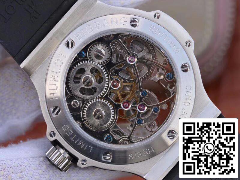 Hublot Big Bang hollow tourbillon Swiss Seagull hand-winding tourbillon movement Skeleton Dial US Replica Watch