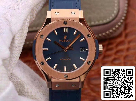 Hublot Classic Fusion 511.OX.7180.LR JJ Factory Men Watches 1:1 Best Edition Swiss ETA2892 Blue Dial US Replica Watch