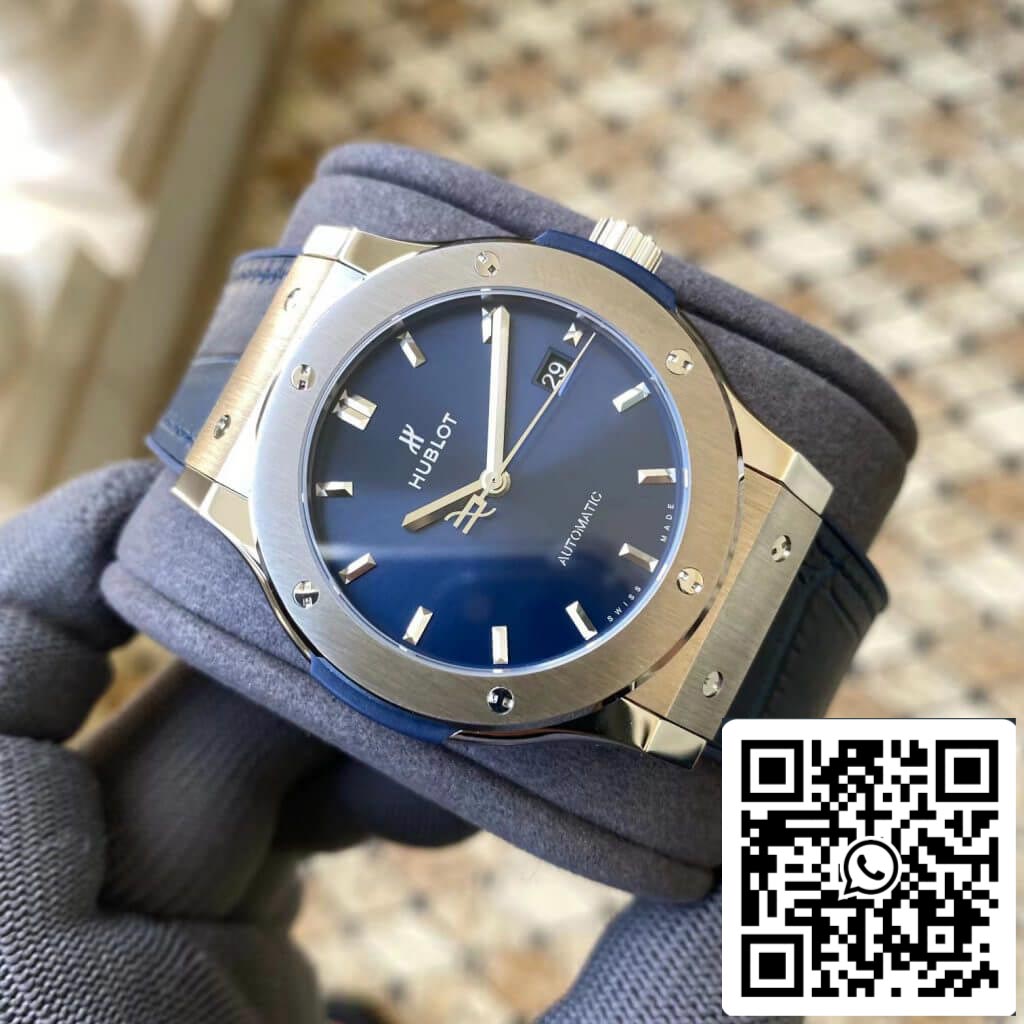 Hublot Classic Fusion 542.NX.7170.LR 42MM 1:1 Best Edition APS Factory Blue Dial US Replica Watch