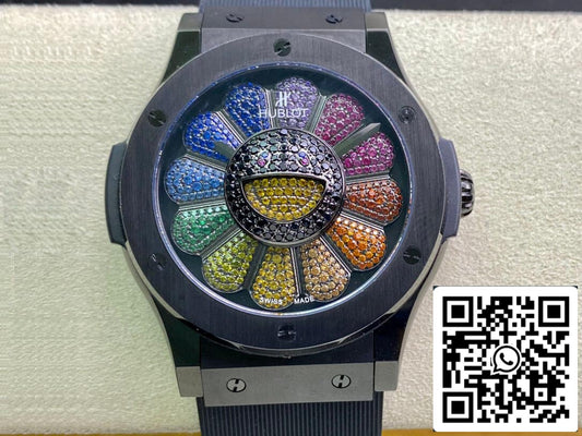 Hublot Classic Fusion Takashi Murakami 507.CX.9000.RX.TAK21 1:1 Best Edition Sunflower Color Dial US Replica Watch