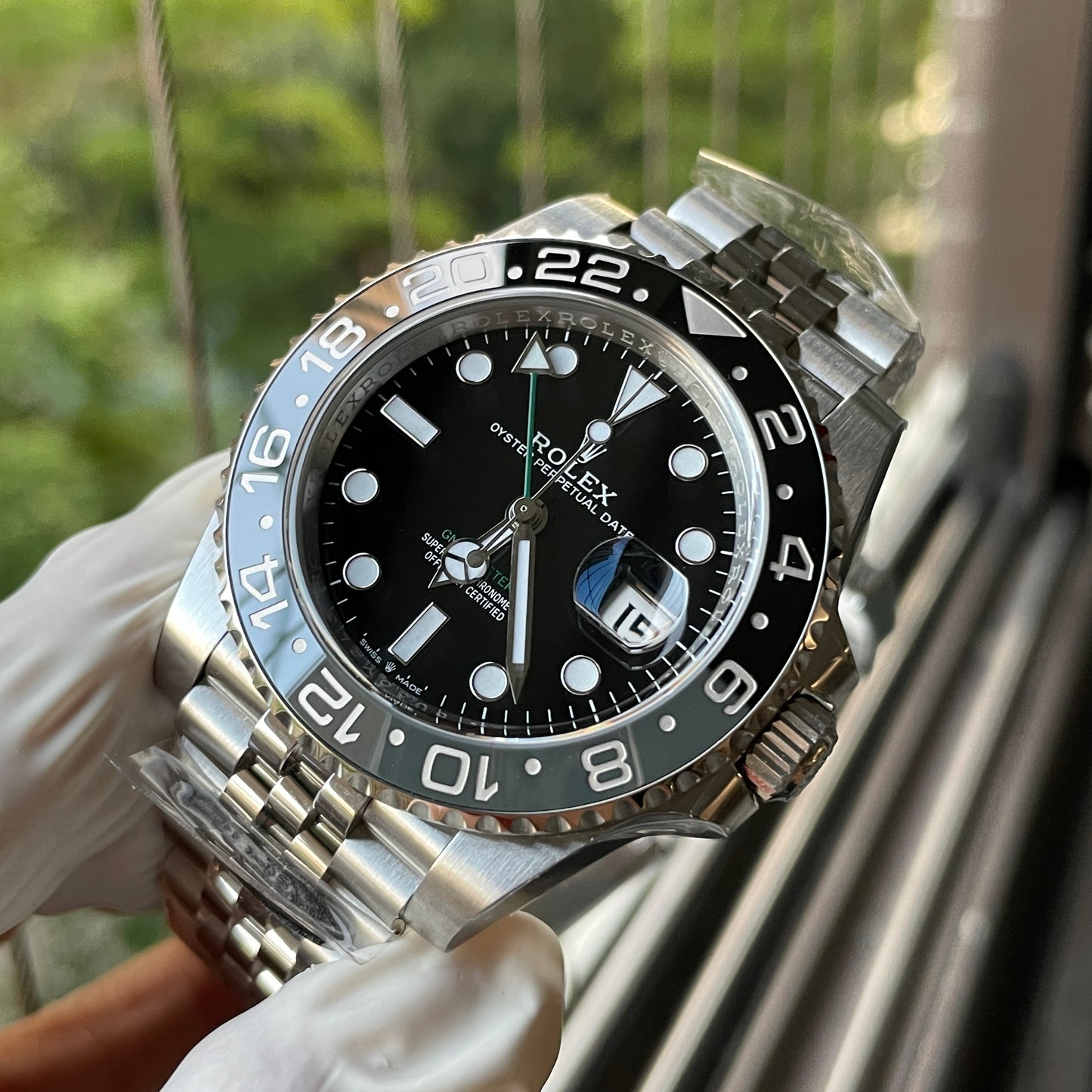 Rolex GMT Master II m126710grnr-0003 Bruce Wayne Batman, édition 1:1 meilleure et la plus récente de la Clean Factory 2024.