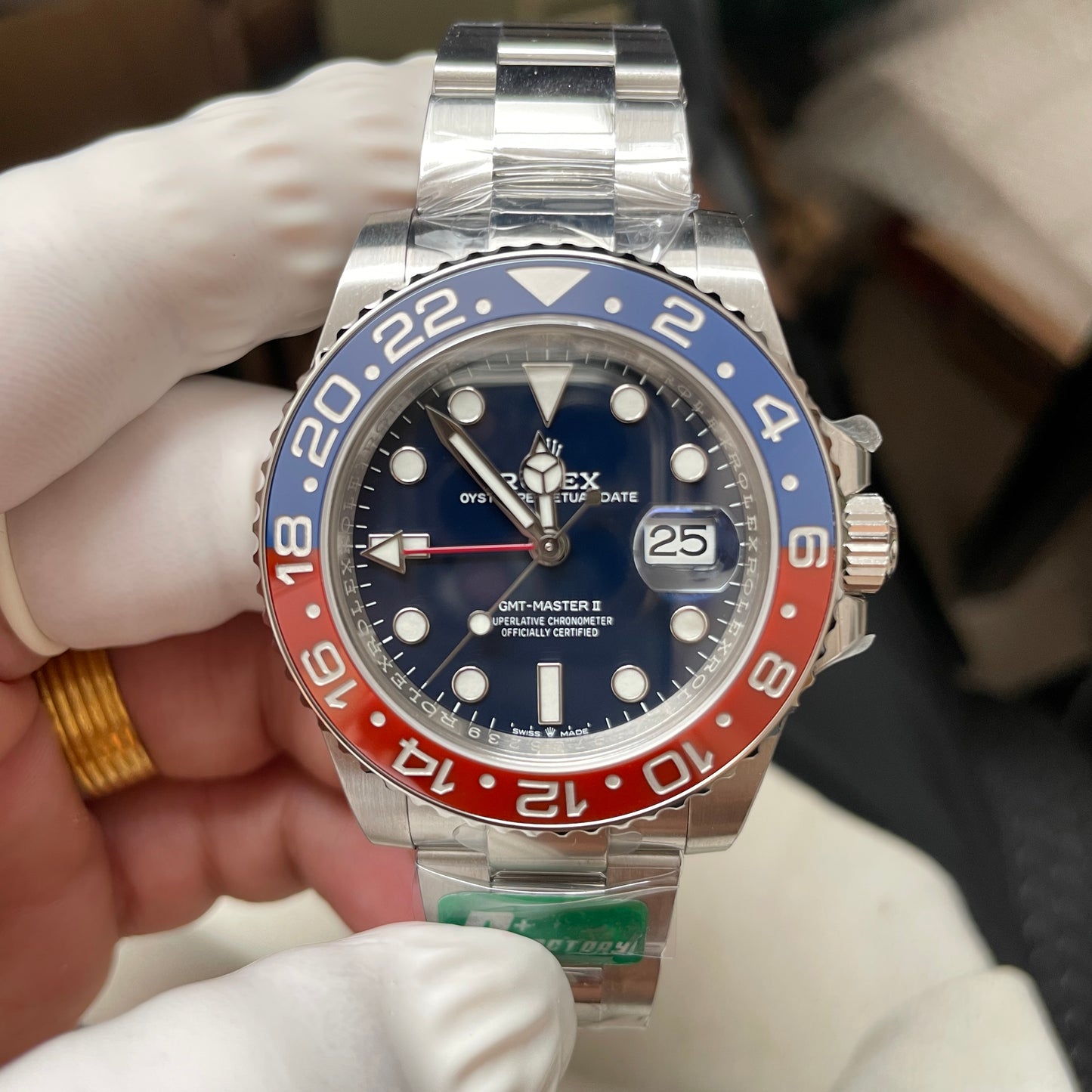 Rolex GMT Master II M126719blro-0003 1:1 Meilleure édition C+ Cadran bleu d'usine