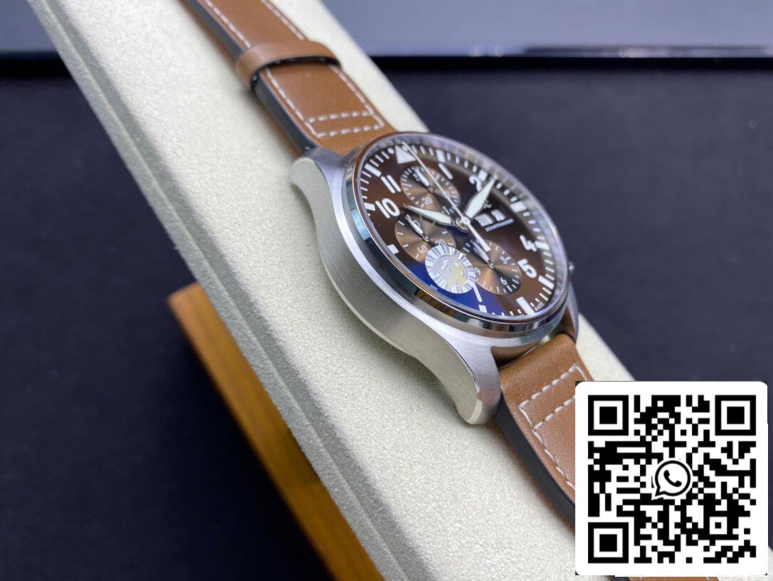 IWC Pilot Chronograph IW377713 ZF Factory 1:1 Best Edition Swiss ETA7750 Brown Dial US Replica Watch