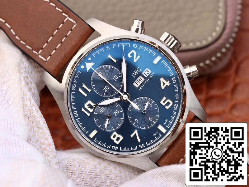 IWC Pilot Chronograph IW377714 ZF Factory Men Watches 1:1 Best Edition Swiss ETA7750 Blue Dial US Replica Watch