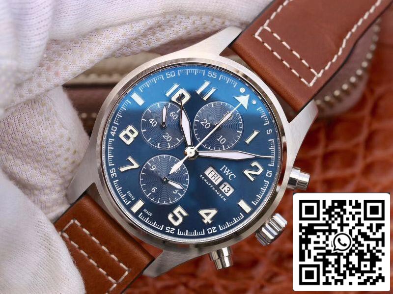 IWC Pilot Chronograph IW377714 ZF Factory Men Watches 1:1 Best Edition Swiss ETA7750 Blue Dial US Replica Watch