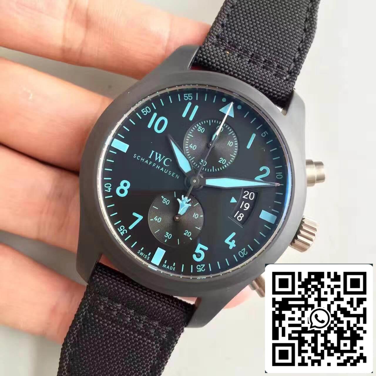 IWC Pilot Chronograph IW388003 ZF Factory 1:1 Best Edition Swiss ETA7750 Black Dial US Replica Watch