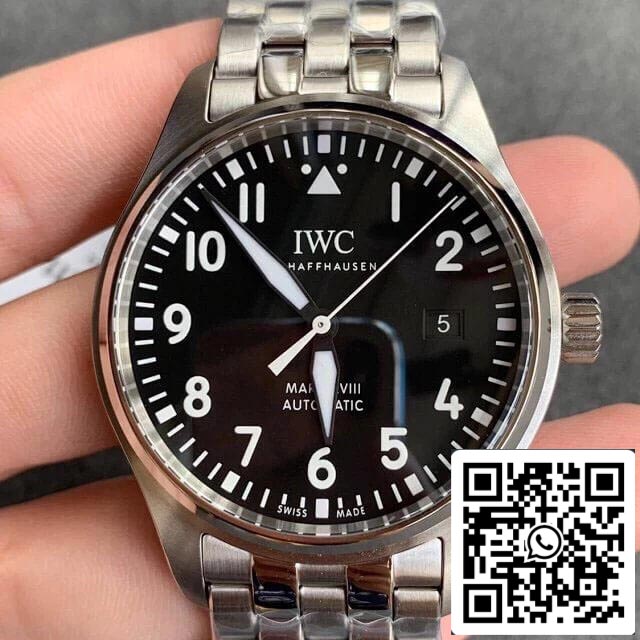 IWC Pilot IW327011 1:1 Best Edition V7 Factory Black Dial US Replica Watch