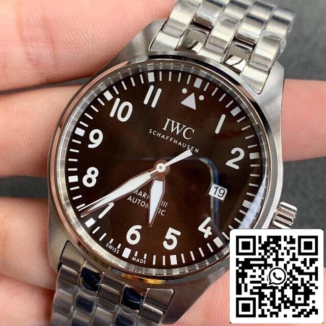 IWC Pilot IW327013 1:1 Best Edition V7 Factory Brown Dial US Replica Watch