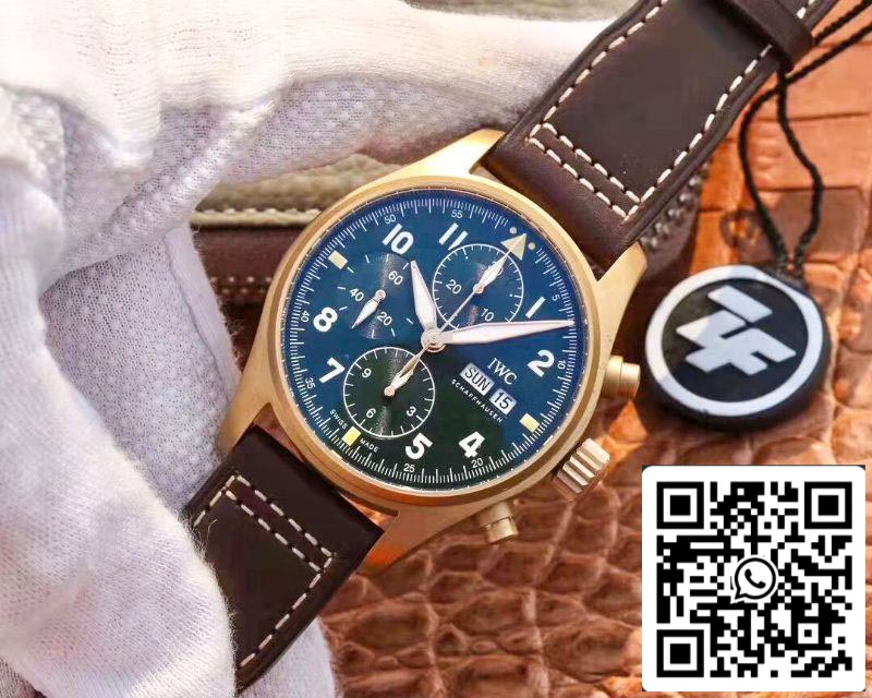 IWC Pilot IW387902 Spitfire Chronograph ZF Factory 1:1 Best Edition Bronze Case Swiss ETA7750 US Replica Watch