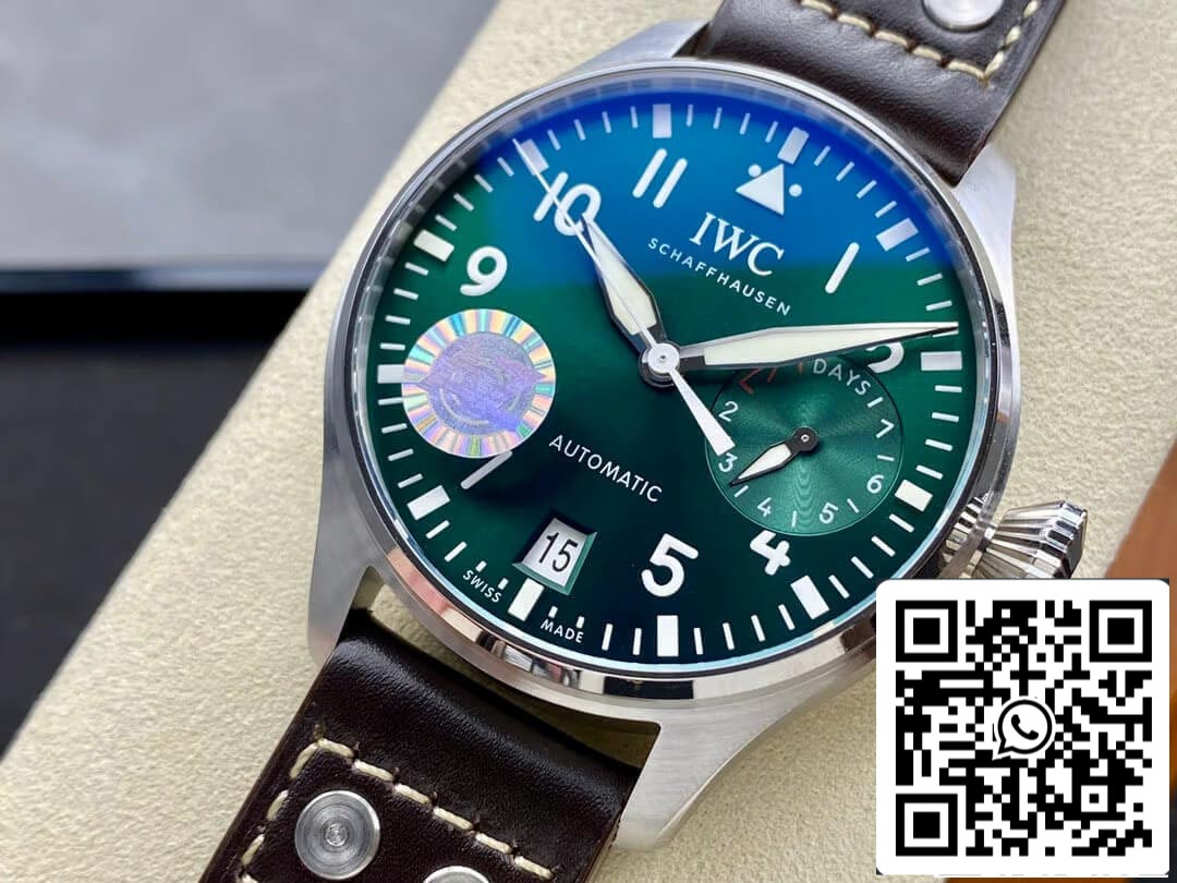 IWC Pilot IW501015 1:1 Best Edition AZ Factory Green Dial US Replica Watch