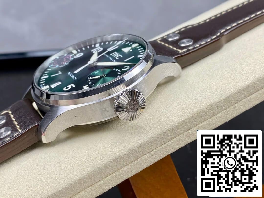 IWC Pilot IW501015 1:1 Best Edition AZ Factory Green Dial US Replica Watch