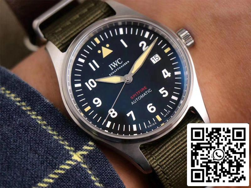 IWC Pilot Spitfire IW326801 1:1 Best Edition MKS Factory Black Dial Swiss ETA9015 US Replica Watch