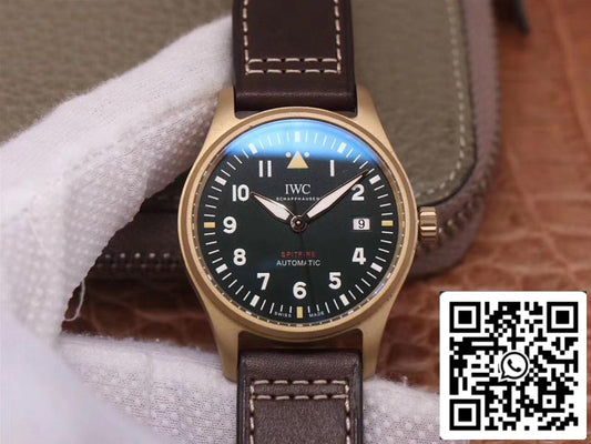 IWC Pilot Spitfire IW326802 1:1 Best Edition MKS Factory Black Dial Swiss ETA9015 US Replica Watch