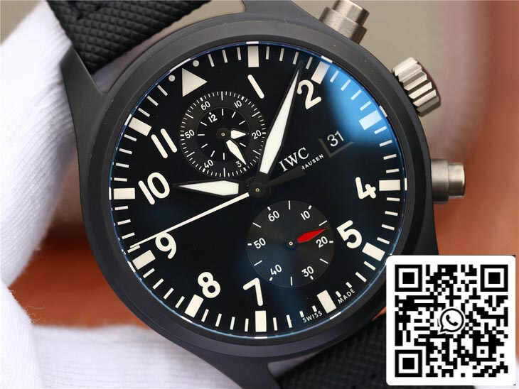 IWC Pilot TOP GUN IW389001 1:1 Best Edition ZF Factory Black Dial US Replica Watch