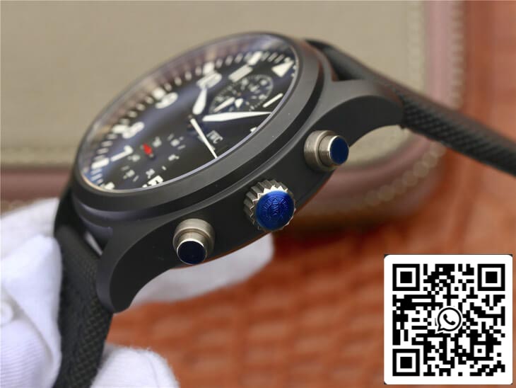 IWC Pilot TOP GUN IW389001 1:1 Best Edition ZF Factory Black Dial US Replica Watch