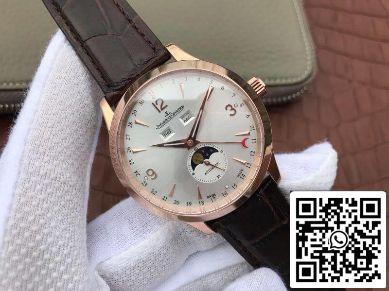 Jaeger-LeCoultre Master Calendar 1552520 KM Factory 39mm 1:1 Best Edition Swiss ETA866 18K rose gold US Replica Watch