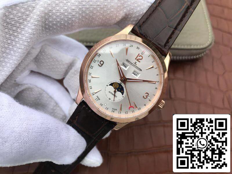 Jaeger-LeCoultre Master Calendar 1552520 KM Factory 39mm 1:1 Best Edition Swiss ETA866 18K rose gold US Replica Watch