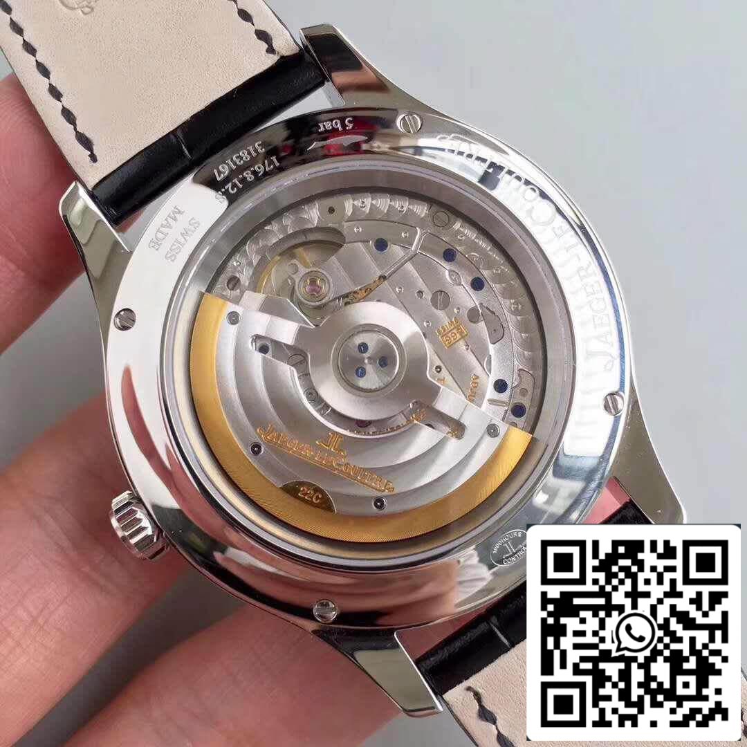Jaeger-LeCoultre Master Calendar 1558420 OM Factory Men Watches 1:1 Best Edition Swiss ETA866 Silver Dial US Replica Watch
