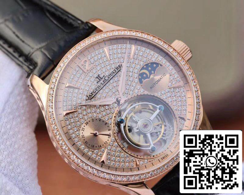 Jaeger-LeCoultre Master Complication Functions Real Tourbillon 1:1 Best Edition Swiss Hand-winding 3310 Rosegold US Replica Watch