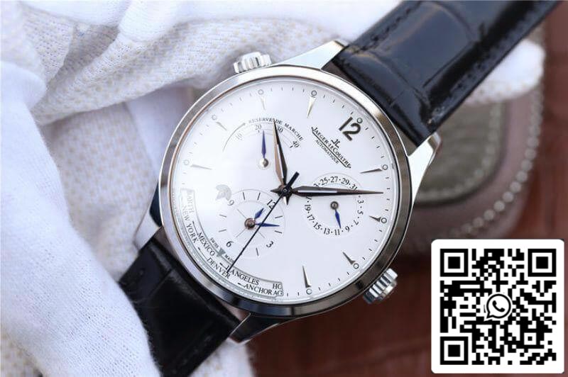 Jaeger-LeCoultre Master Geographic 1428421 1:1 Best Edition Swiss ETA939A/1 Silver Dial US Replica Watch