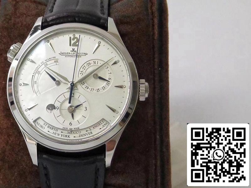 Jaeger-LeCoultre Master Geographic Q1428421 1:1 Best Edition ZF Factory Silver Dial Swiss 939A/1 US Replica Watch
