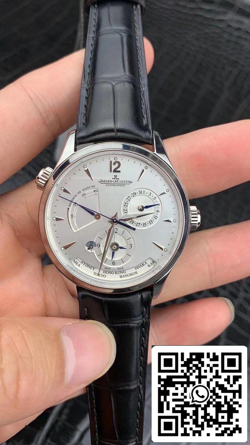 Jaeger-LeCoultre Master Geographic Q1428421 1:1 Best Edition ZF Factory Silver Dial Swiss 939A/1 US Replica Watch