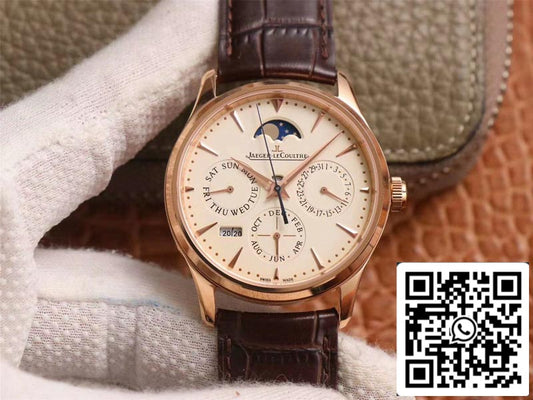 Jaeger LeCoultre Master Ultra Thin 1302520 1:1 Best Edition V9 Factory Rose Gold Swiss ETA868 US Replica Watch