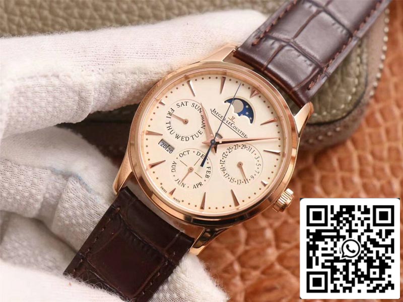 Jaeger LeCoultre Master Ultra Thin 1302520 1:1 Best Edition V9 Factory Rose Gold Swiss ETA868 US Replica Watch