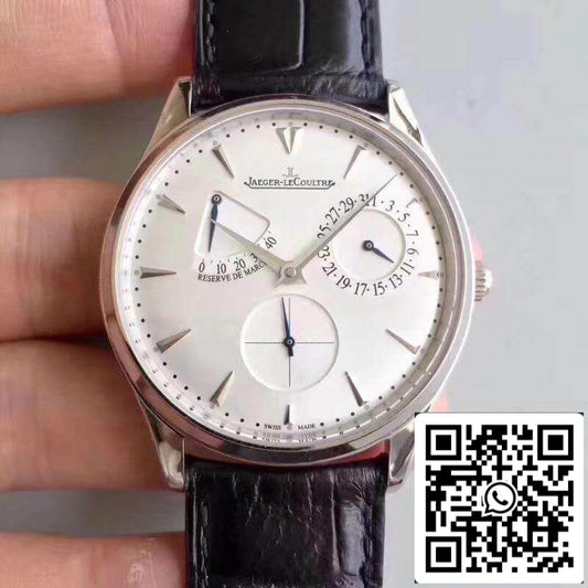 Jaeger-LeCoultre Master Ultra Thin Q1378420 ZF Factory 1:1 Best Edition Swiss ETA938 White Dial US Replica Watch
