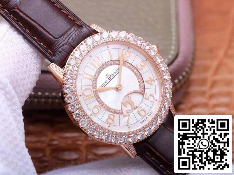 Jaeger LeCoultre Rendez Vous Q3523570 1:1 Best Edition ZF Factory Rose Gold Diamond Swiss ETA925B/1 US Replica Watch