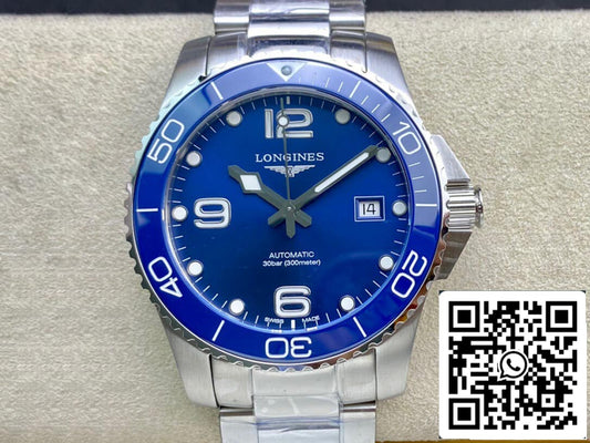 Longines HydroConquest L3.841.4.96.6 1:1 Best Edition ZF Factory blue dial Swiss L888.2 US Replica Watch