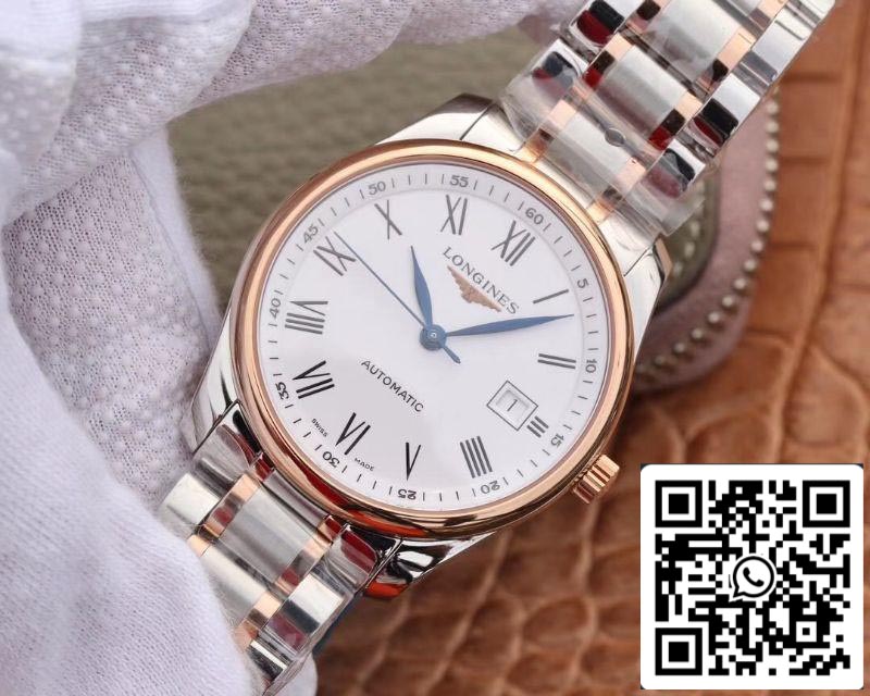 Longines Master Collection L2.793.5.11.7 1:1 Best Edition V9 factory white dial Swiss Cal.L888 US Replica Watch