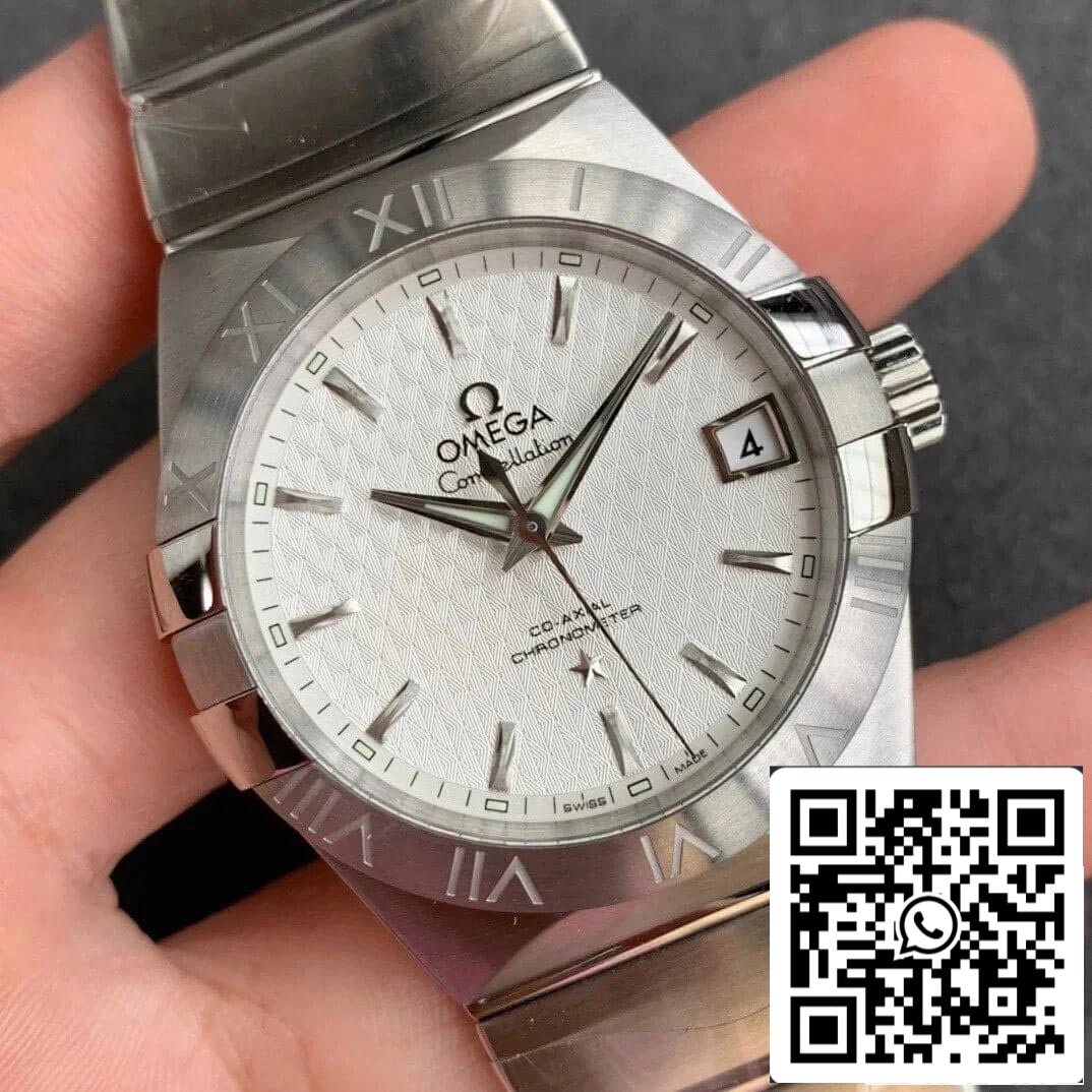 Omega Constellation 123.10.38.21.02.004 1:1 Best Edition VS Factory Silvery White Dial US Replica Watch