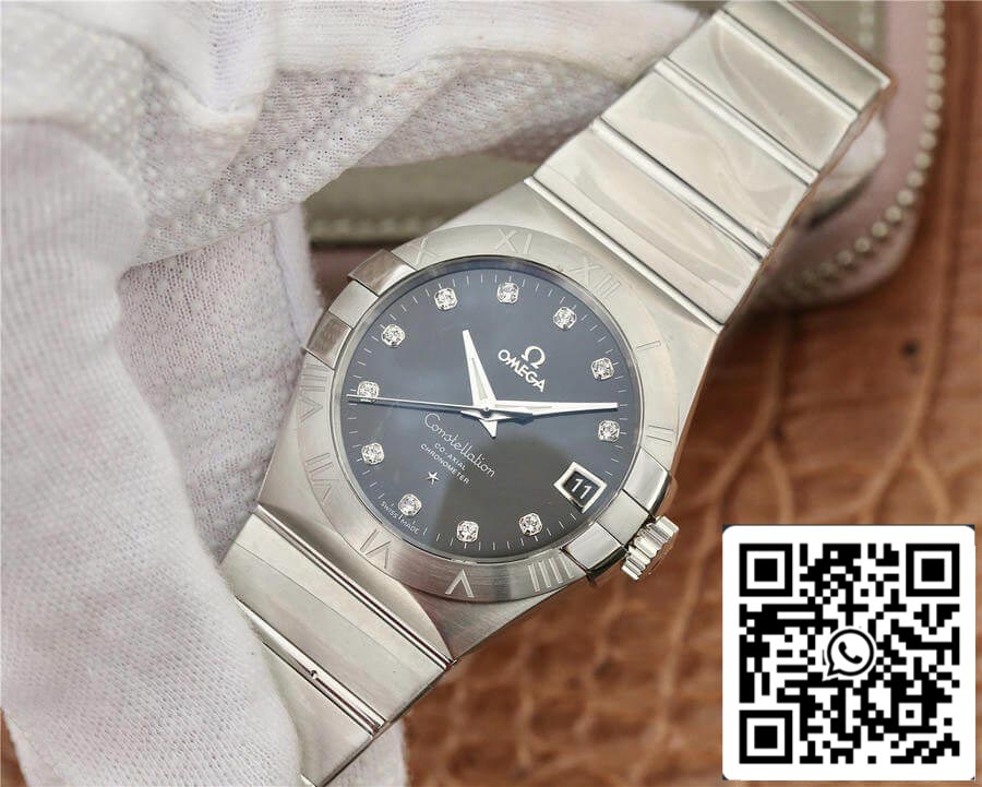 Omega Constellation 123.10.38.21.51.001 1:1 Best Edition VS Factory Black Dial US Replica Watch