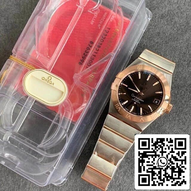 Omega Constellation 123.20.31.20.13.001 1:1 Best Edition VS Factory Dark Brown Dial US Replica Watch