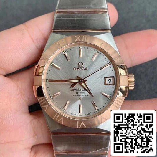 Omega Constellation 123.20.38.21.02.001 1:1 Best Edition VS Factory Silvery White Dial US Replica Watch