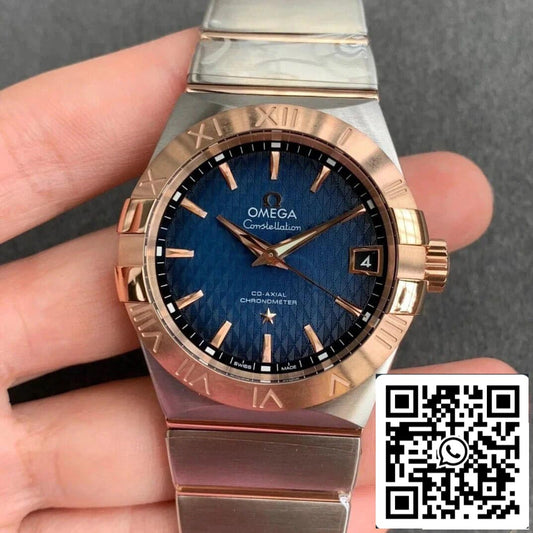 Omega Constellation 123.20.38.21.03.001 1:1 Best Edition VS Factory Blue Dial US Replica Watch