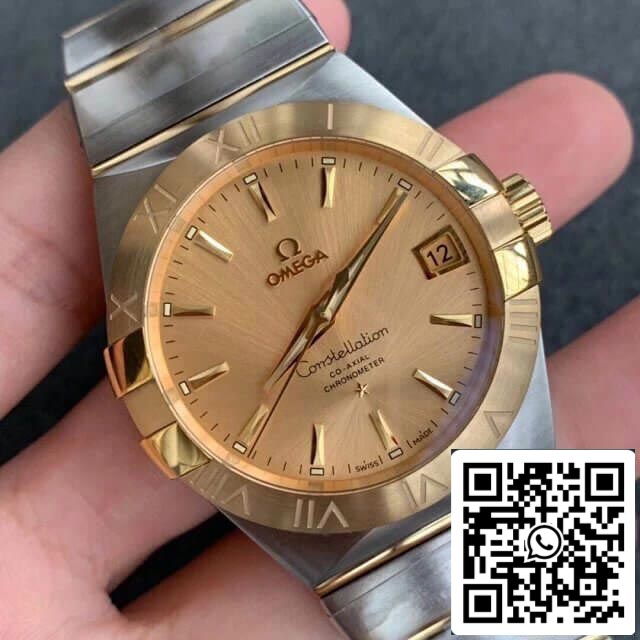 Omega Constellation 123.20.38.21.08.001 1:1 Best Edition VS Factory Champagne Dial US Replica Watch
