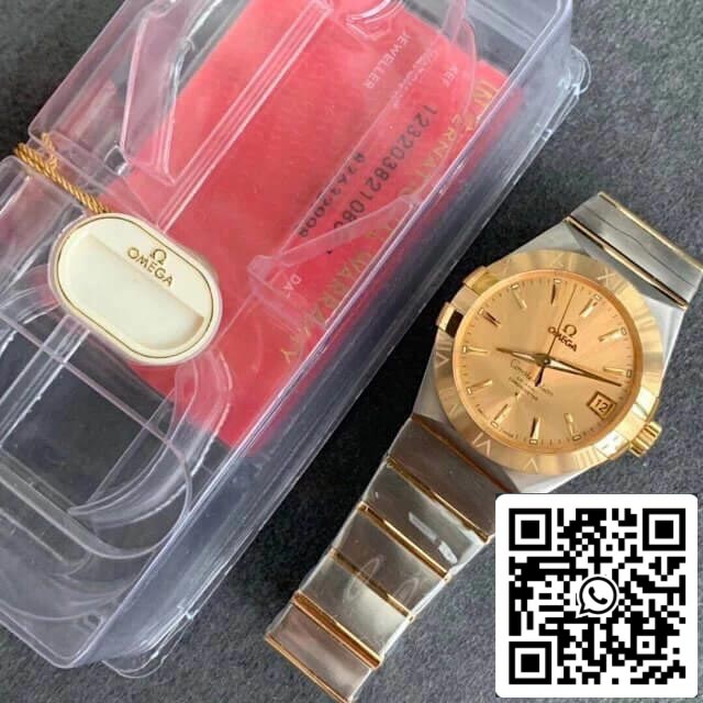 Omega Constellation 123.20.38.21.08.001 1:1 Best Edition VS Factory Champagne Dial US Replica Watch