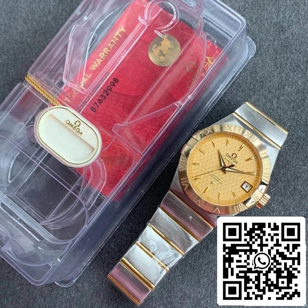 Omega Constellation 123.20.38.21.08.002 1:1 Best Edition VS Factory Champagne Dial US Replica Watch