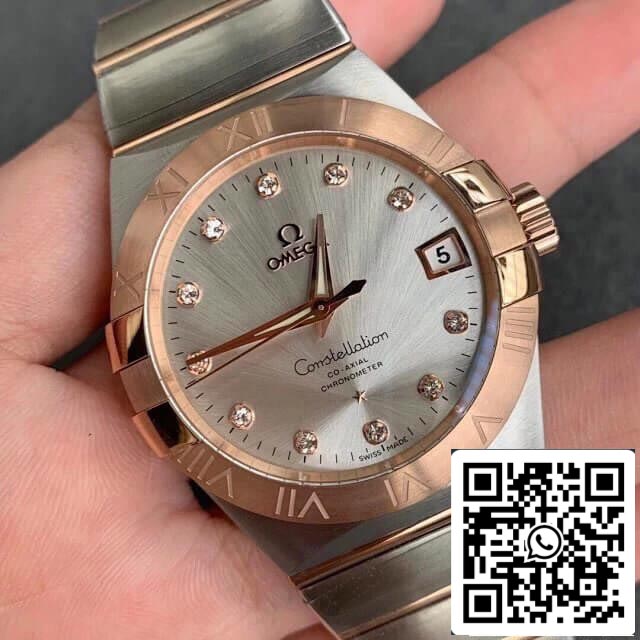 Omega Constellation 123.20.38.21.52.001 1:1 Best Edition VS Factory Silvery White Dial US Replica Watch