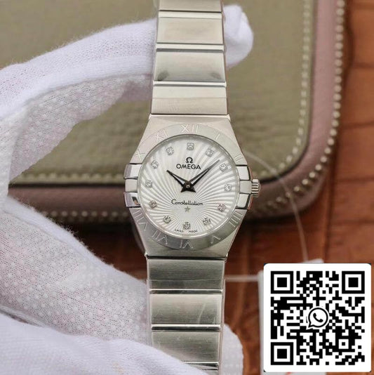 Omega Constellation Quartz Ladies 123.10.27.60.55.001 TW Factory 1:1 Best Edition Swiss Eta Quartz 1376 US Replica Watch